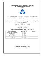 BÀI TẬP LỚN MÔN LỊCH SỬ ĐẢNG CỘNG SẢN VIỆT NAM ĐỀ TÀI ĐẢNG LÃNH ĐẠO XÂY DỰNG CÔNG NGHIỆP HÓA, HIỆN ĐẠI HÓA Ở VIỆT NAM HIỆN NAY