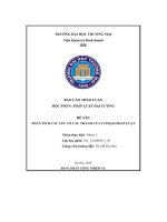 Báo cáo thảo luận pháp luật đại cương đề tài phân tích các yếu tố cấu thành của vi phạm pháp luật
