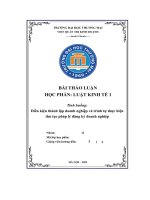 Tình huống điều kiện thành lập doanh nghiệp và trình tự thực hiện thủ tục pháp lý đăng ký doanh nghiệp