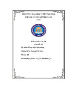Bài thảo luận chủ đề  11 phân tích mối quan hệ giữa pháp luật với kinh tế, cho ví dụ cụ thể