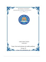 Group discussion english 1 topic facts and solutions for traffic problems