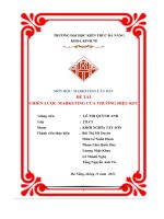 (Tiểu luận) môn học marketing căn bản đề tài chiến lược marketing của thương hiệu kfc