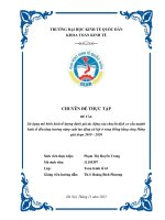 Chuyên đề thực tập: Sử dụng mô hình kinh tế lượng đánh giá tác động của chuyển dịch cơ cấu ngành kinh tế đến tăng trưởng năng suất lao động xã hội ở vùng Đồng bằng sông Hồng giai đoạn 2010 - 2020