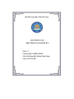 Bài thảo luận học phần luật kinh tế 1