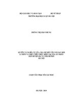 Luận văn thạc sĩ Luật học: Quyền và nghĩa vụ của cha mẹ đối với con sau khi ly hôn và thực tiễn thực hiện tại Toà án nhân dân huyện Ba Vì, thành phố Hà Nội