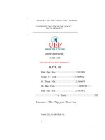 (Tiểu luận) transport and insurance topic 10