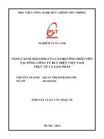 Nâng cao sự hài lòng của cán bộ công nhân viên tại tổng công ty bưu điện Việt Nam thực tế và giải pháp