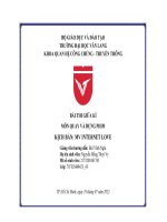 Bài tập giữa kỳ môn quay và dựng phim đề tài kịch bản mv internet love