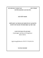 Luận văn thạc sĩ Luật học: Những bất cập trong quy định về xác lập quyền sở hữu trí tuệ đối với nhãn hiệu tại Việt Nam
