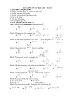 Đề cương ôn tập học kì ii   toán 8