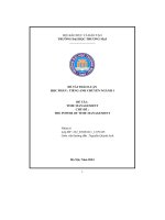 Đề tài  time management chủ đề  the power of time management