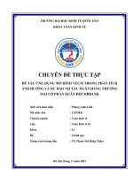 Chuyên đề thực tập: Ứng dụng mô hình VECM trong phân tích ảnh hưởng và dự báo nợ xấu Ngân hàng Thương mại Cổ phần Quân đội MBBank