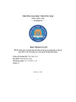 Bài thảo luận đề tài phân tích các hình thức thể hiện sự tồn tại của pháp luật và liên hệ thực tiễn ở việt nam hiện nay  giải quyết bài tập tình huống