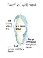 Chuyên đề 3 nhận dạng cơ hội kinh doanh