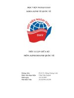 Tổng quan về kinh doanh quốc tế