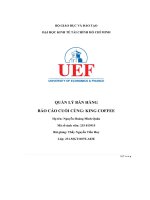 (Tiểu luận) quản lý bán hàngbáo cáo cuối cùng king coffee