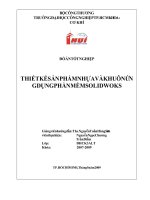 THIẾT KẾ SẢN PHẨM NHỰA VÀ KHUÔN ỨNG DỤNG PHẦN MỀM SOLIDWOKS 
