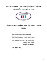 XÂY DỰNG QUY TRÌNH MAY ÁO JACKET 2 LỚP MÃ 08