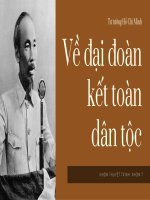 Tư tưởng hồ chí minh về đại đoàn kết toàn dân tộc