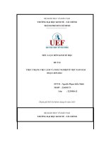 (Tiểu luận) tiểu luận môn kinh tế họcđề tàithực trạng việc làm và thất nghiệp ở việt nam giaiđoạn 2019 2022