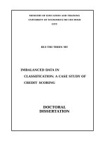 Imbalanced Data in classification: A case study of credit scoring