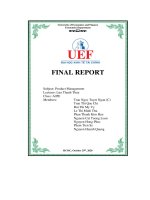 (Tiểu luận) product positioning statement template