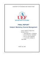 (Tiểu luận) thanh an food   thanh an co , ltd