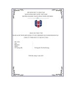 (Tiểu luận) đề tài kế toán bán hàng và xác định kết quả kinh doanh tạicông ty tnhh đầu tư dịch vụ tkd
