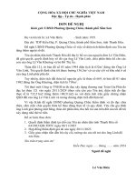 Đơn đề nghị bác lê văn biên