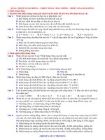 Bài 4  nhiệt dung riêng   nhiệt nóng chảy riêng   nhiệt hóa hơi riêng (đề)