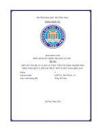 Một số vấn đề lý luận và thực tiễn về công nghiệp hóa trên thế giới và liên hệ thực tiễn ở việt nam hiện nay