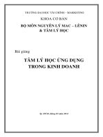 Bài giảng tâm lý quản trị kinh doanh 