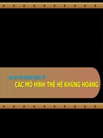 Tiểu luận - tài chính quốc tế- đề tài - CÁC MÔ HÌNH THẾ HỆ KHỦNG HOẢNG