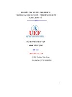(Tiểu luận) bài báo cáo bài tậpkinh tế lượngđề tàichương 1,2,3,4,5