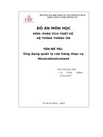 (Tiểu luận) đề tài ứng dụng quản lý cửa hàng nhạc cụmusicalinstrument
