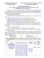 Tổ 1  biên bản kiểm phiếu lsđl lớp 5