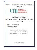 Quy trình lắp ráp ô tô peugeot tại thaco luxury car