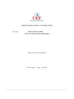 (Tiểu luận) phân tích tài chính công ty cổ phần thế giới di động