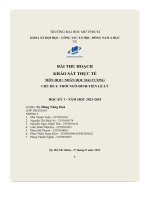 (Tiểu luận) bài thu hoạchkhảo sát thực tế môn học  nhân học đại cương   chủ đề 4 thời ngô đinh tiền lê lý