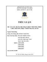 DỰ ÁN XÂY DỰNG BỘ NHẬN DIỆN THƯƠNG HIỆU CHO THƯƠNG HIỆU THỜI TRANG JUNO