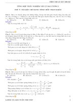 Tổng hợp trắc nghiệm vật lý đại cương 1