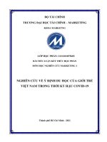 NGHIÊN CỨU VỀ Ý ĐỊNH DU HỌC CỦA GIỚI TRẺ VIỆT NAM TRONG THỜI KỲ HẬU COVID-19