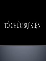 Bài Giảng Tổ Chức Sự Kiện ( Combo Full Slides 5 Chương )