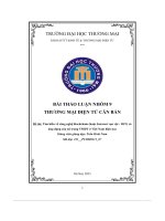 Tìm hiểu về công nghệ blockchain (hoặc internet vạn vật   iot) và ứng dụng của nó trong tmđt ở việt nam hiện nay