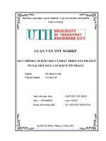 Quy trình lắp ráp ckd và phát triển sản phẩm ô tô tại nhà máy lắp ráp ô tô thaco
