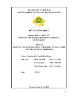 Đề tài thiết kế, chế tạo mạch điều chỉnh điện áp xoay chiều một pha sử dụng thyristor