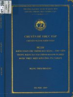 Chuyên đề thực tập: Kiểm toán chu trình bán hàng - thu tiền trong báo cáo tài chính doanh nghiệp được thực hiện bởi công ty Com.pt