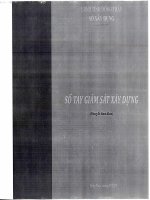 Cv so tay giam sat công trình xây dựng dân dụng công nghiệp