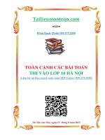 Toan canh cac bai toan vao lop 10 ha noi