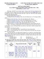 Tổ 1  biên bản kiểm phiếu tiếng việt 5